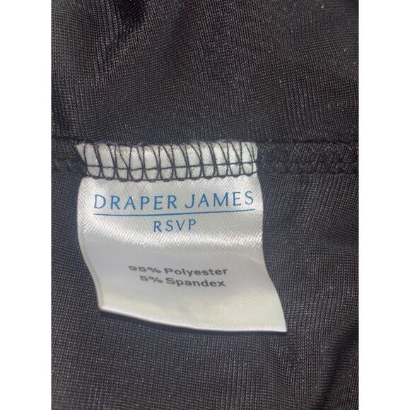 Draper James Womens Shirt Black Velvet XXL Puff Sleeve Whimsigoth Gothic Evening - Picture 8 of 11